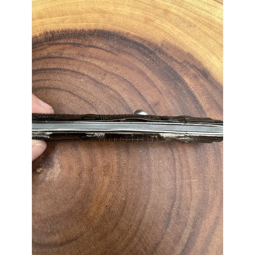 Vintage Folding Alligator Crocodile Pocket Comb 5